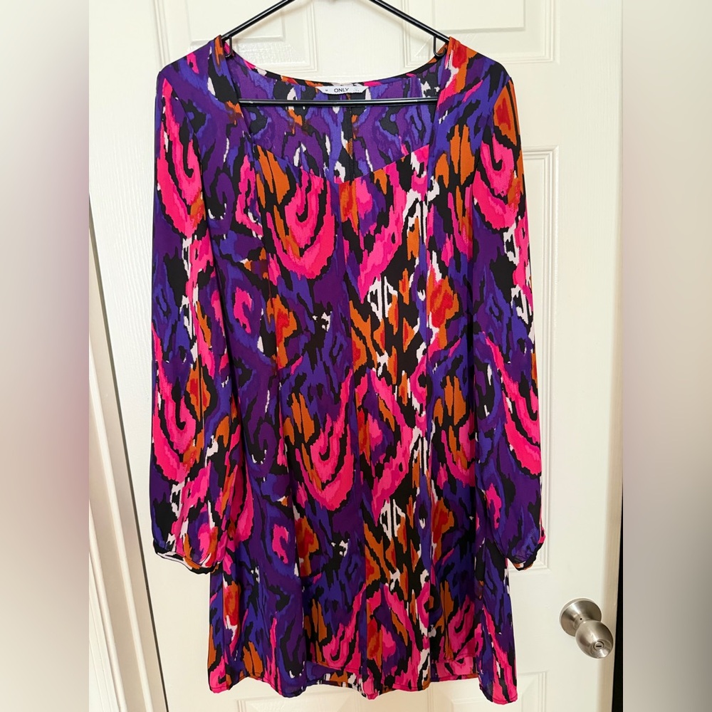 Only Women's Mini Dress - Purple, Pink, Orange